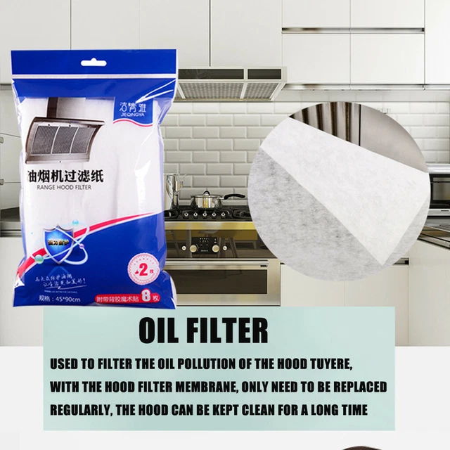KITCHEN FUMEPROOF STICKERS Range Hood OilAbsorbing Paper Filter Oil