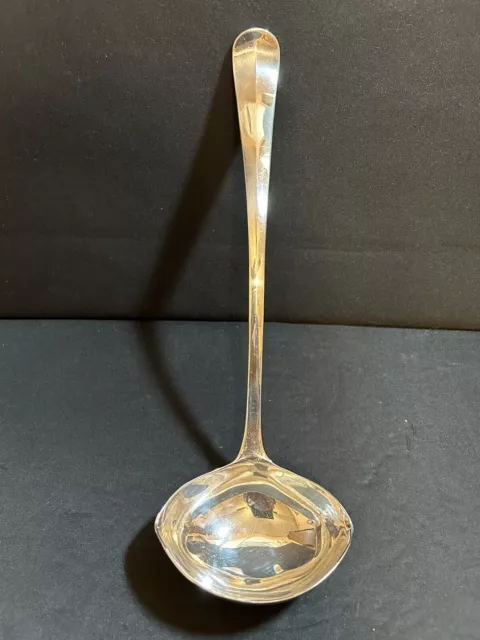 Excellent GEORGIAN Large 13" Silverplate Punch Serving Ladle By Gerity G 48