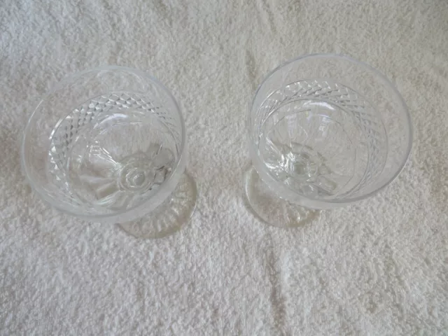 2 verres a vin de Bordeaux Cristal Saint Louis modele Trianon 2