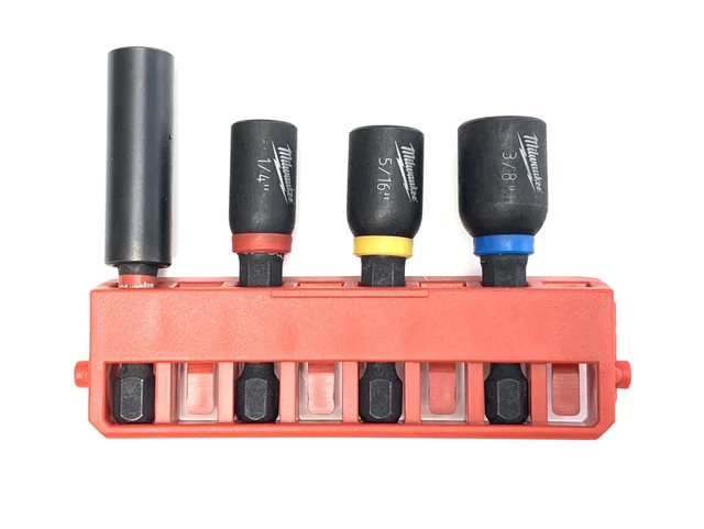 Milwaukee Shockwave Impact Duty Magnetic Nut Driver Set + Compact Bit Holder