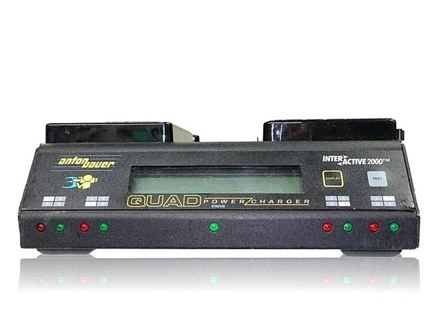 Anton Bauer Quad PowerCharger InterActive 2000 Gold Mount (2702 Series)