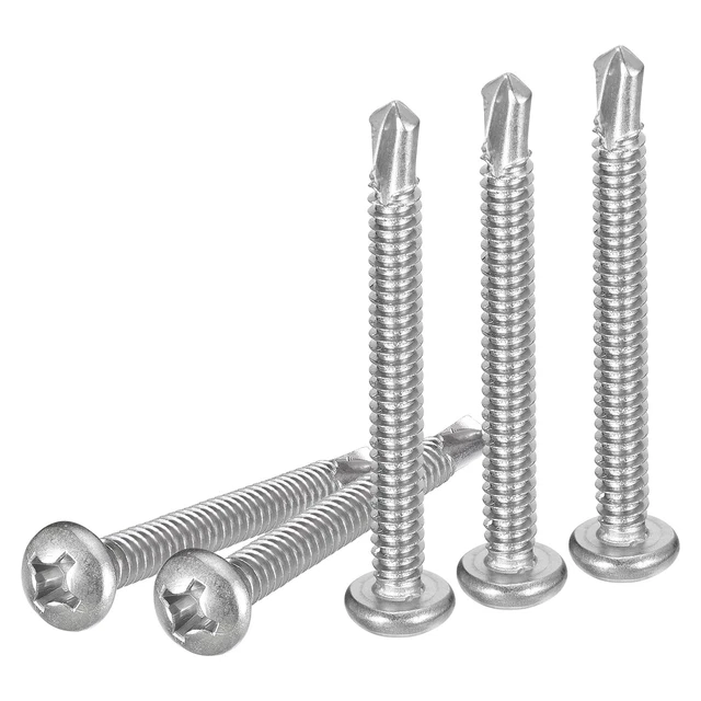 25PACK #12X2& PAN Head Self Drilling Screws 410 Stainless Steel £14.70 ...