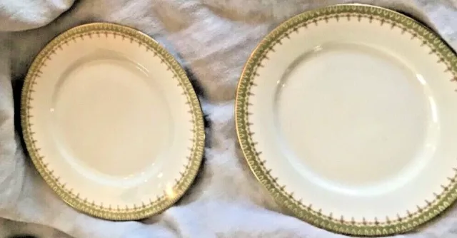 Wm. Guerin & Co Limoges for Gimbel Brothers GUE4 2 Side Plates  7.5" France