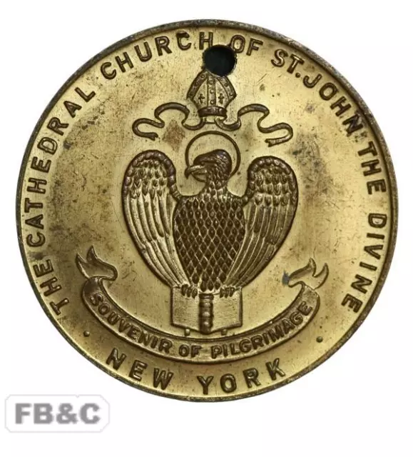 Cathedral Church of St. John New York The Divine Medal - Pilgramage Souvenir