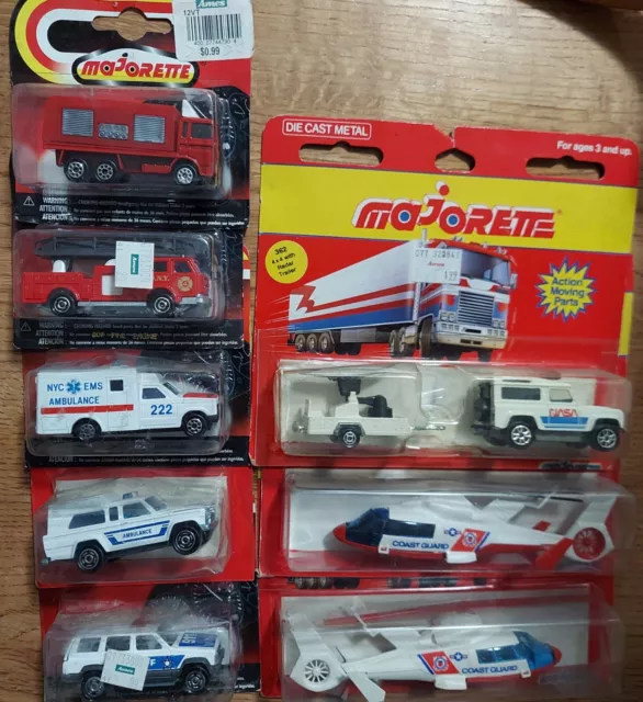 MAJORETTE DIECAST CARS & TRUCKS S Scale 1:64 Lot (8): Blister Pack New @@ Lot AA