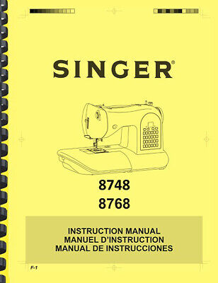 Máquina de coser Singer 8748 y 8768 Heritage MANUAL DE INSTRUCCIONES DEL PROPIETARIO