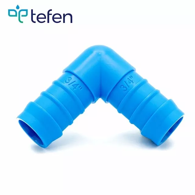 Tefen Hose Fitting Connector 90 Degree Nylon Union Equal Elbow Pipe Connector