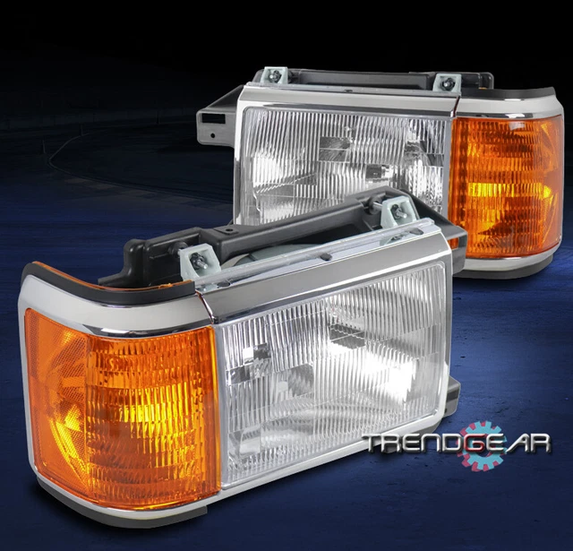 Uzooka Halogen Headlight Set For Ford Bronco F150 1987-1991 – Driver & Passenger Side