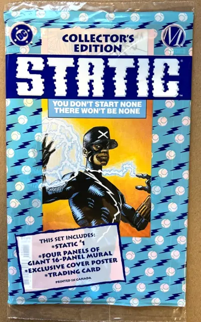 Static #1 Polybag - Facsimile Edition (Nm) 2023 Dc Comics Milestone - Poster Etc