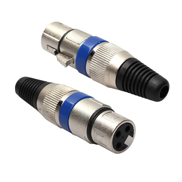 Zerone 2 Pcs Xlr 3 Broches Femelle À Femelle Connecteur
