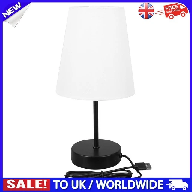 HOT USB PORT Bedside Lamps 3 Way Dimmable Minimalist Table Lamps with