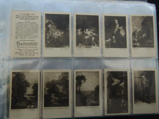 One Complete Set  Cigarette Cards Hills Worlds Masterpieces