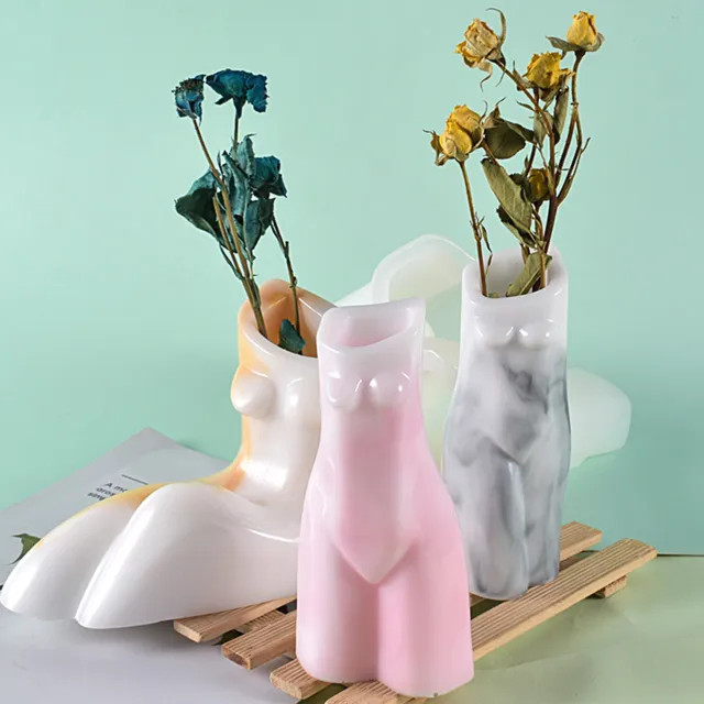 Vase Mold Stretchy Tear-resistant Creative Body Shape Handicrafts Mold Reusable