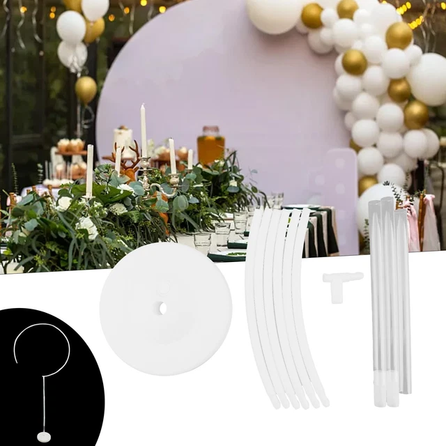 Arco Nuziale In Metallo Dorato - Altezza 2,2 M, Base Stabile, Per Decorazioni Feste, Matrimoni, Compleanni - 8