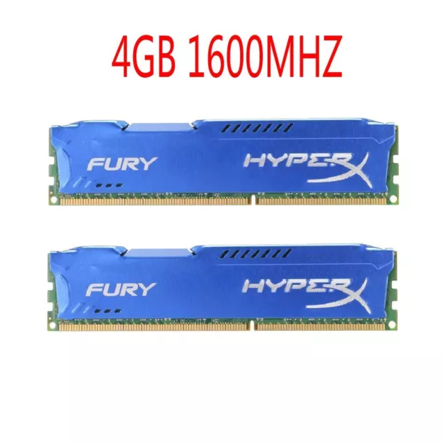 Kingston HyperX FURY 8GB 2x 4GB PC3-12800 DDR3 1600MHz Desktop Memoria RAM SP