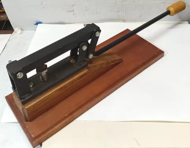 Shell Capper Primer Gun  Reloading Tool Press, Unbranded Wooden Base Stand, Adj.