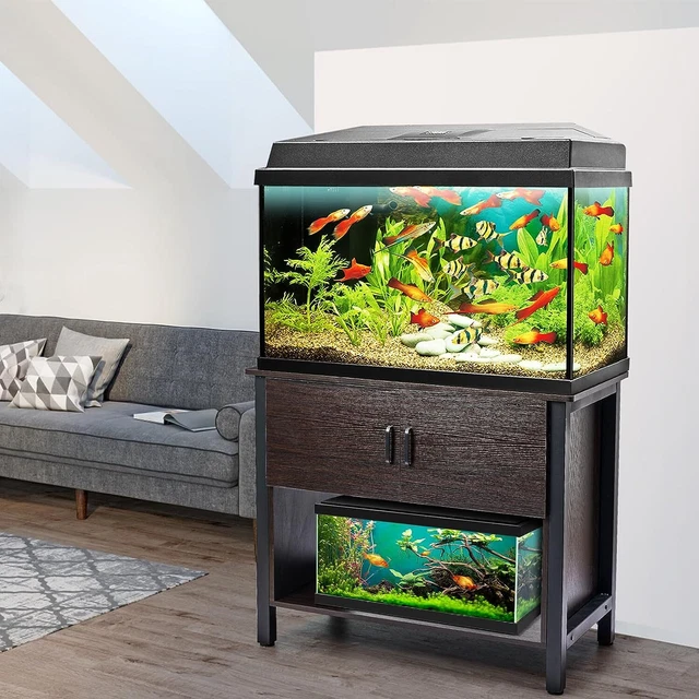 40 Gallon Metal Aquarium Stand 660lbs Stand Moisture Resistant Fish Tank Stand