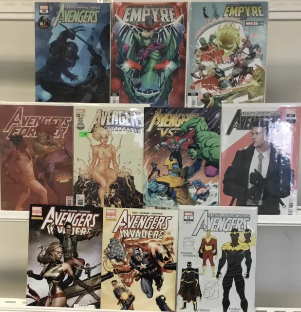 Marvel Comics Avengers Variants Comic Book Lot Of 10