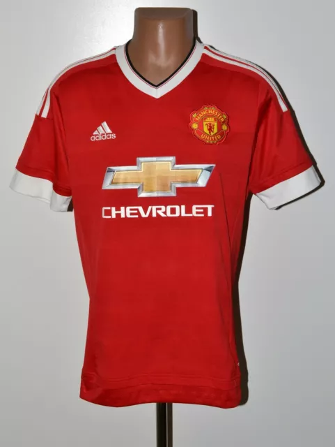 Manchester United 2015/2016 Home Football Shirt Jersey Adidas Size M