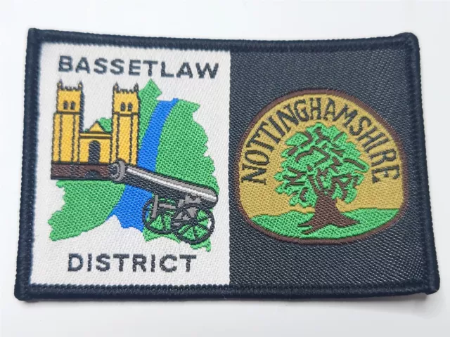 Bassetlaw Nottinghamshire Double District County Scout Patch Badge Scouting