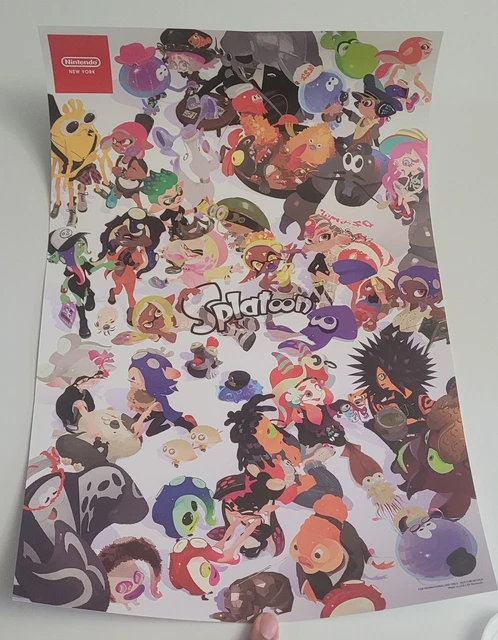 【非売品】【アメリカ限定】Splatoon 10周年記念ポスター SPLATOON 10TH ANNIVERSARY Limited Edition Poster Nintendo