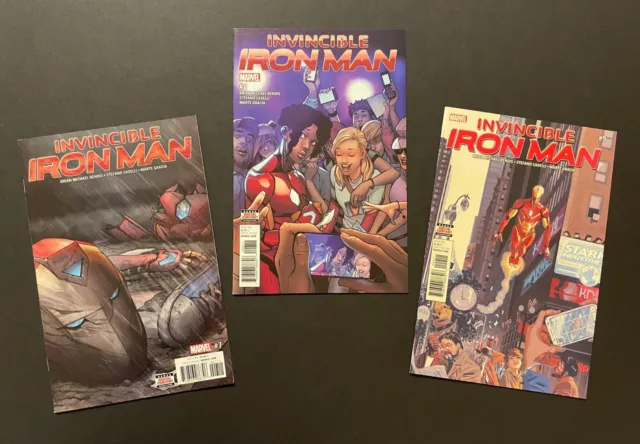 INVINCIBLE IRON MAN #7, 8, 9 (Marvel 2017) Riri Williams Ironheart, MCU