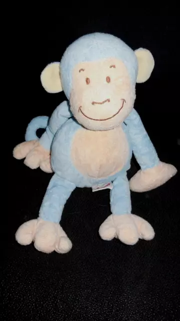 Peluche singe store bleu