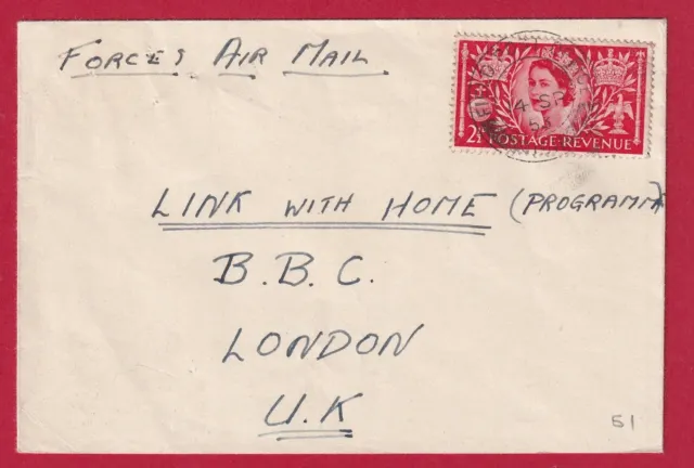 Egypt Postal History Military Mail British Forces in Egypt COVER  L51A