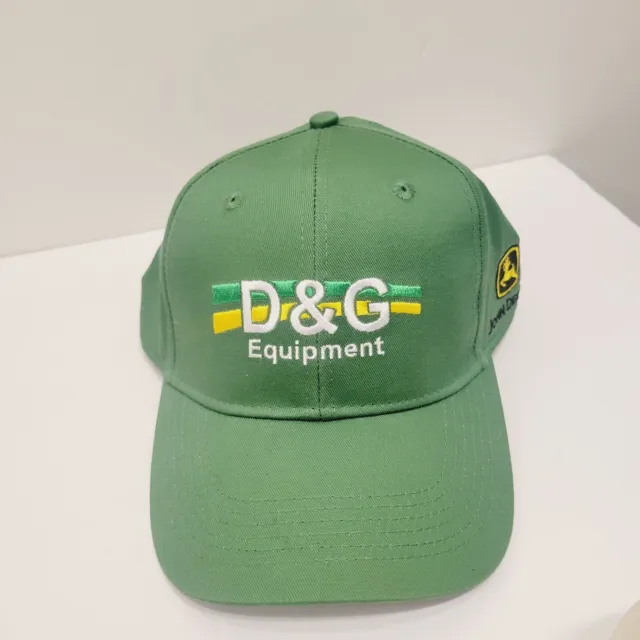 New D&G Equipment Green John Deer Adjustable Hat Cap