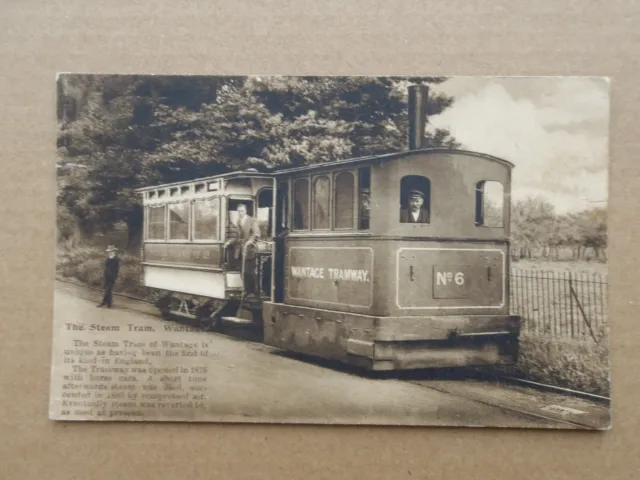 Vintage Postcard The Steam Train Wantage Berkshire Posted 1922