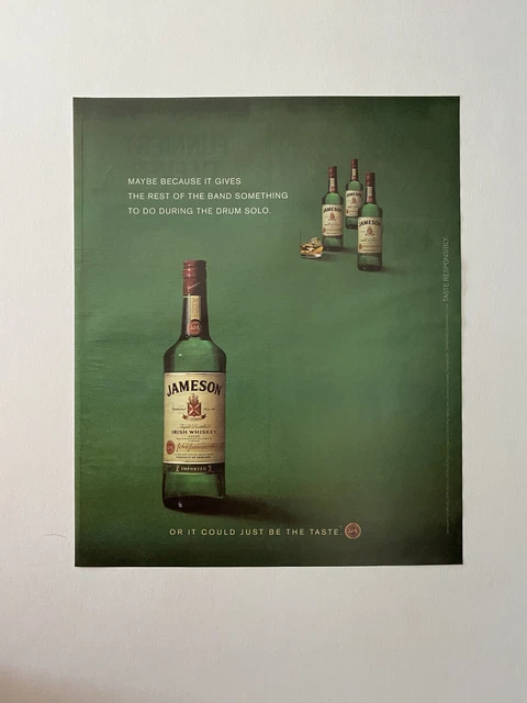 Jameson Irish Whiskey 2008 Alcohol Print Ad Green