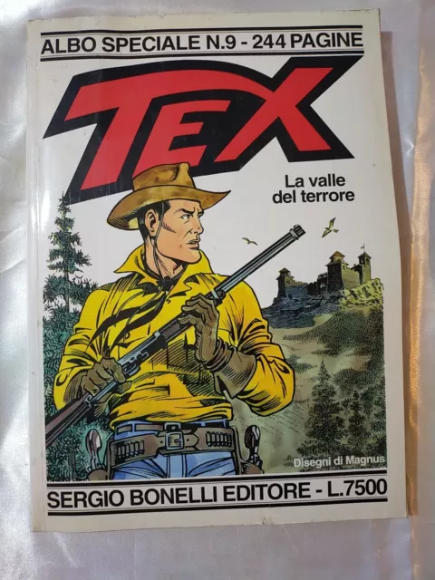 fumetto Tex - ALBO SPECIALE TEX numero 9 LA VALLE DEL TERRORE