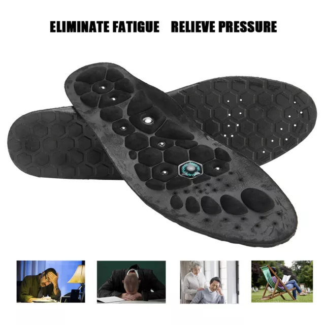 Foot Magnetic Massage Shoe Insoles Acupressure Therapy Reflexology Pain Relief M