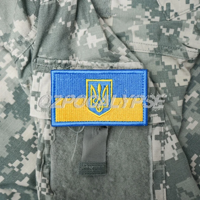 Ukrainian Flag Sunflower Morale Patch – Tactical Army Military Original, Made In USA