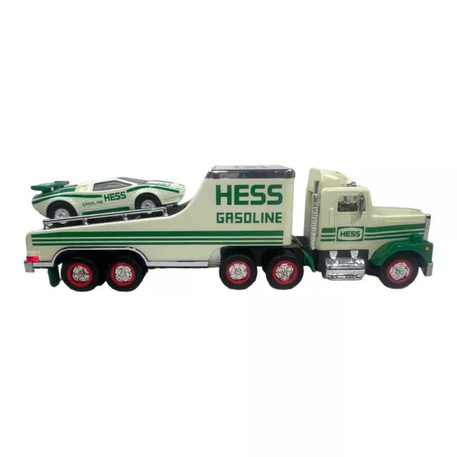 Hess Gasoline Truck and Racer Working Lights Original Box Gas Advertising Vtg