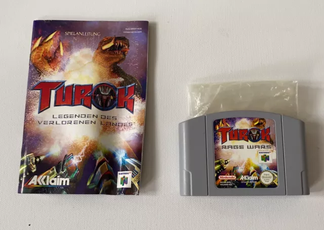 Turok Rage Wars + Manual N64 Nintendo 64
