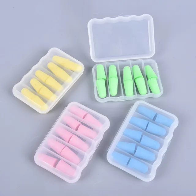 5Pairs Foam Ear Plugs Sleep Earplugs Noise Reduction Swimming Earplug Anti NYEHO