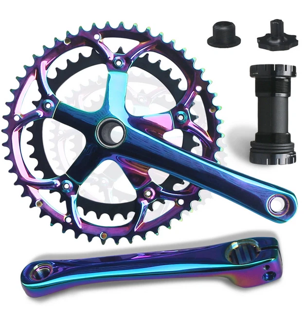 CNC MTB Road Bike Alloy Steel Crankset BCD130 Crank Arm Bottom Bracket Chainring