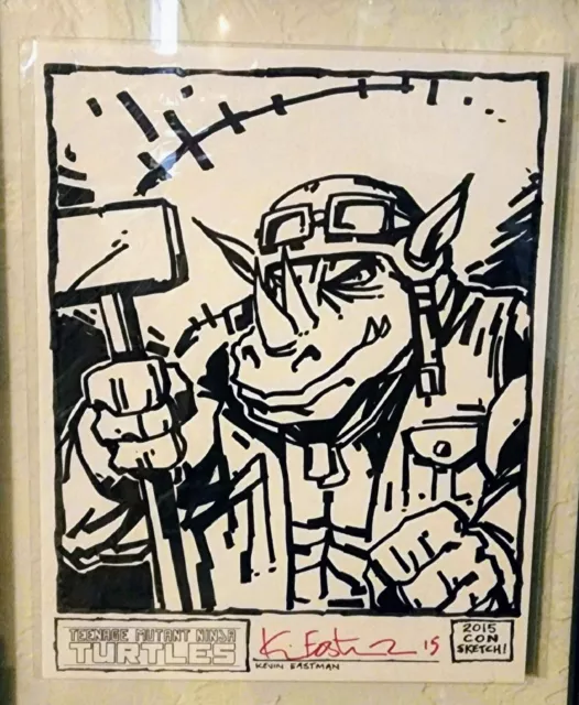 Kevin Eastman Original Art Rocksteady Teenage Mutant Ninja Turtles