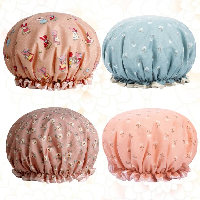 4 Pcs Bonnet De Cheveux De Spa Accessoires De Bain Accessoires De Hijab Ancien