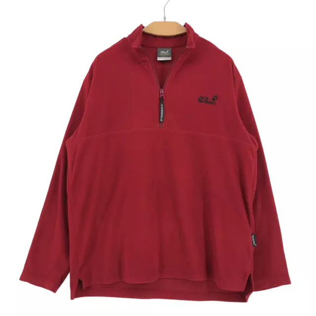 Jack Wolfskin Tecnopile Uomo 1/4 Zip collo Pile Maglione Cardigan Taglia M