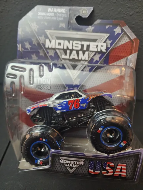 Spin Master 2023 Monster Jam 4Th Of July America "76" Rwb Special L/E 1/5000 New