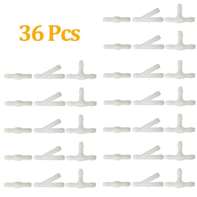 3 tipi forme connettori tubi flessibili 36 pezzi/kit ricambio schegge universali