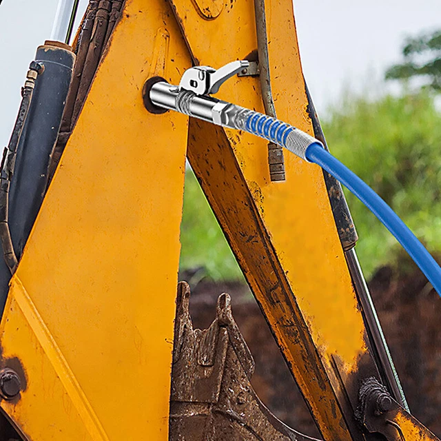 GREASE GUN COUPLER Quick Lock Nozzle Heavy Duty High Pressure Double