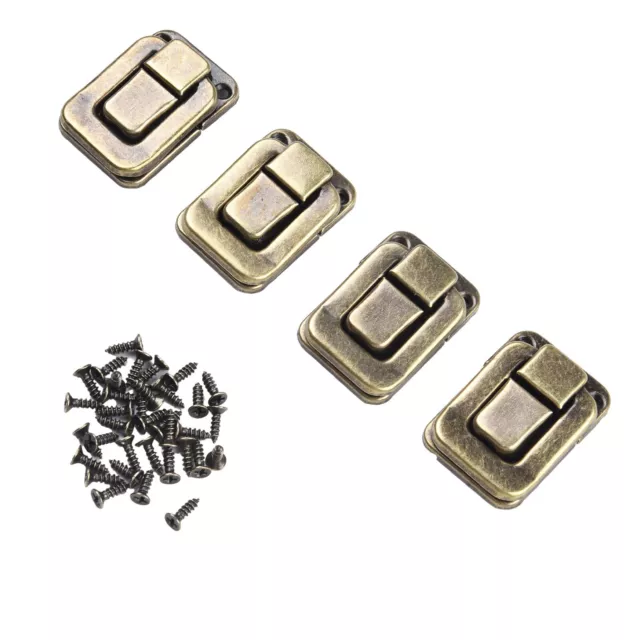 Hasp Lock Latches 4pcs Antique Case For Jewelry Boxes Hardware Security