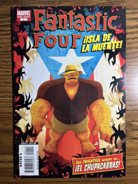 Fantastic Four Isla De La Muerte 1 The Thing Juan Doe Cover Marvel Comics 2008