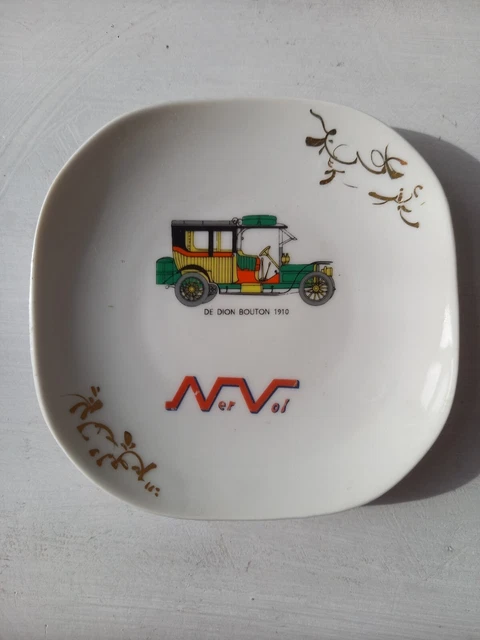 Cendrier Huiles NERVOL de Dion bouton publicitaire Porcelaine no bidon ancien
