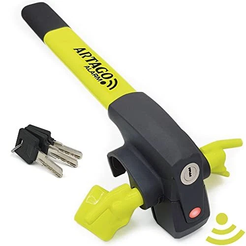 ARTAGO 870 Hochwertige Lenkradkralle Ohne oder Mit Hi-Tech Alarm 120dB + Don'...