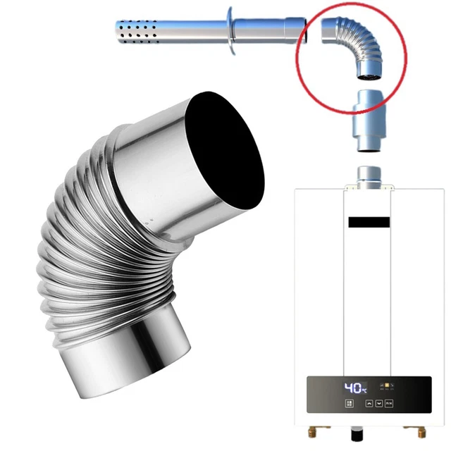 Práctico escape de oreja de rodilla interior exterior fuerte calentador de agua pieza angular