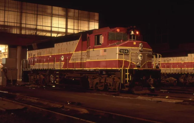 MBTA GP40MC 1134 roster original kodachrome slide slides in 2008